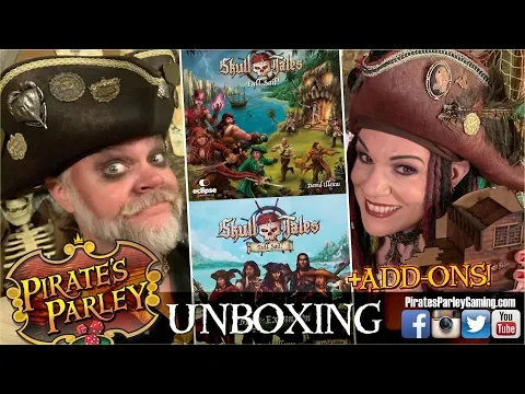 Skull Tales: Full Sail + Mega Expansion + Add-Ons UNBOXING with Pirates!
