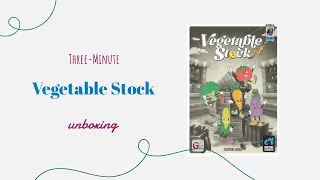 Vegetable Stock - 3-Minute Unboxing