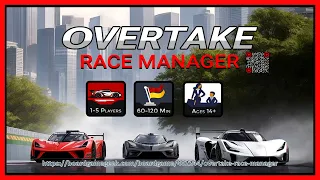 Overtake: Race Manager - Narrative Board Game Pitch Video