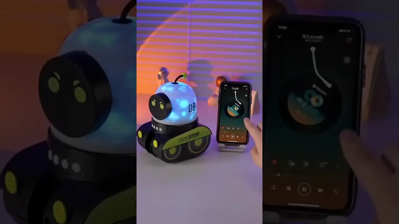 Умный ночник-проектор в виде работы с Bluetooth