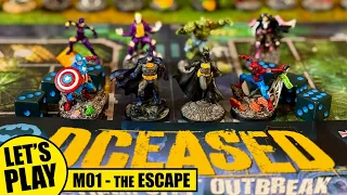 DCeased & Marvel Zombies Board Game | Solo Playthrough in Gotham City Outbreak: the Escape