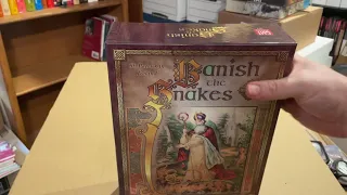 Unboxing Banish the Snakes from GMT Games