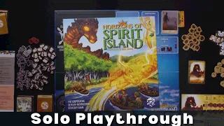 Horizons of Spirit Island Solo Playthrough (Rising Heat of Stone and Sand)