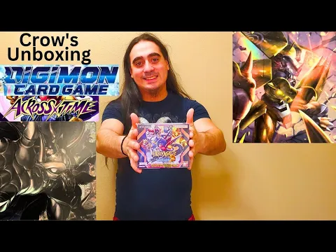 Crow's unboxing Digimon card game BT 12 Across X Time
