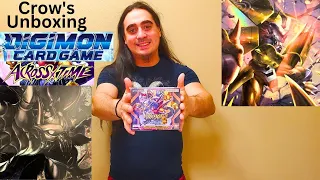 Crow's unboxing Digimon card game BT 12 Across X Time