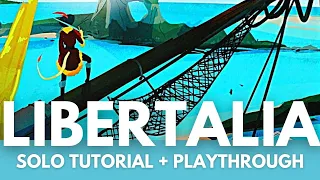 Libertalia Winds of Galecrest Board Game | Solo Tutorial and Round of Play | Learn to Play Solo