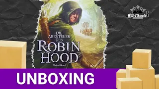 Unboxing  | Die Abendteuer des Robin Hood (Brettspiel von KOSMOS) Michael Menzel 2021