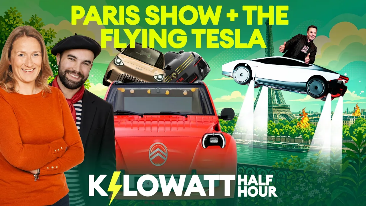 Kilowatt Half Hour Ep 128: Paris show, and is the Tesla Roadster for real?!