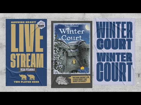 Winter Court - 2p Teaching & Play-through by Heavy Cardboard