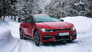 Provkörning: Kia EV6 – vintertest av elbil Stockholm till Åre (ENG SUB)