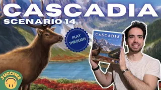 Cascadia - Solo Playthrough [Scenario 14]
