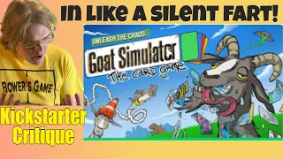 Goat Simulator: The Card Game - Surprised its not more - Kickstarter Critique Review