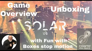 SOLAR 175 | Kickstarter Edition | Board Game Overview and Unboxing | Cogito Ergo Maple | inc stop mo