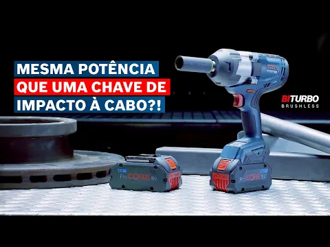 Chave de Impacto Bosch Com Impacto a Bateria Brushless 18V GDS 18V-1000
