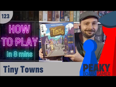 How to play Tiny Towns board game - Full teach - Peaky Boardgamer