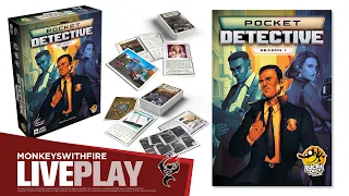 POCKET DETECTIVE: SEASON 1 - LUCKY DUCK GAMES | BOARD GAME LIVE PLAY |