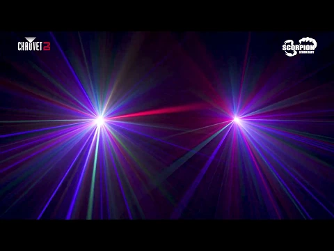 Miniature de la vidéo du produit pour Laser compact Chauvet Scorpion Storm RGBY