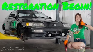 Stripping Down To It’s Core! // '90 Honda CRX Si