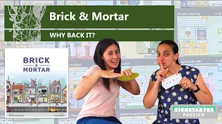 Brick & Mortar - Why Back It? A Kickstarter Preview (Mechanics & Theme Board Game Review)