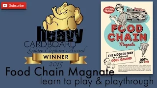 Heavy Cardboard Teaches Food Chain Magnate & Full Playthrough!