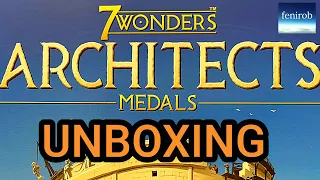7 Wonders Architects Board Game | Medals Expansion | Unboxing (No Talking)