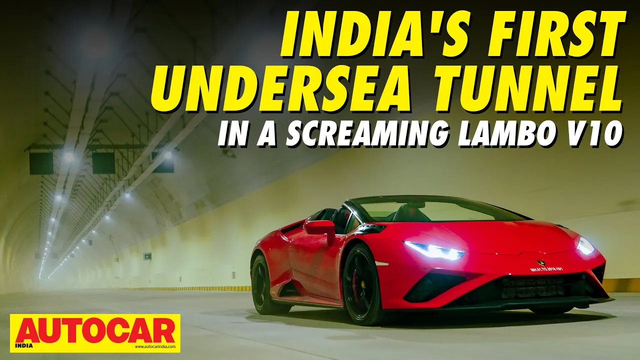 Mumbai Coastal Road Tunnel experienced in a Lamborghini Huracan | Feature | @autocarindia1