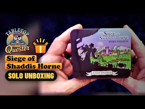 The Siege of Shaddis Horne (2026) solo board game unboxing