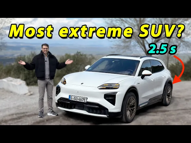 2027 Porsche Cayenne Turbo vs Base electric driving REVIEW - does it drive better than the petrol?