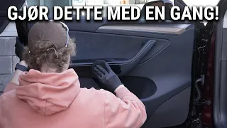 Keramisk beskyttelse for interiøret i Tesla gjør du helt selv!