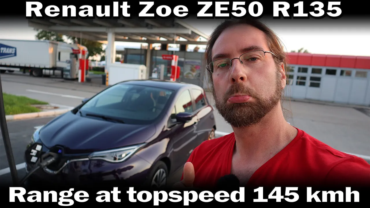 Renault Zoe ZE50 R135 - Range at Topspeed 145kmh
