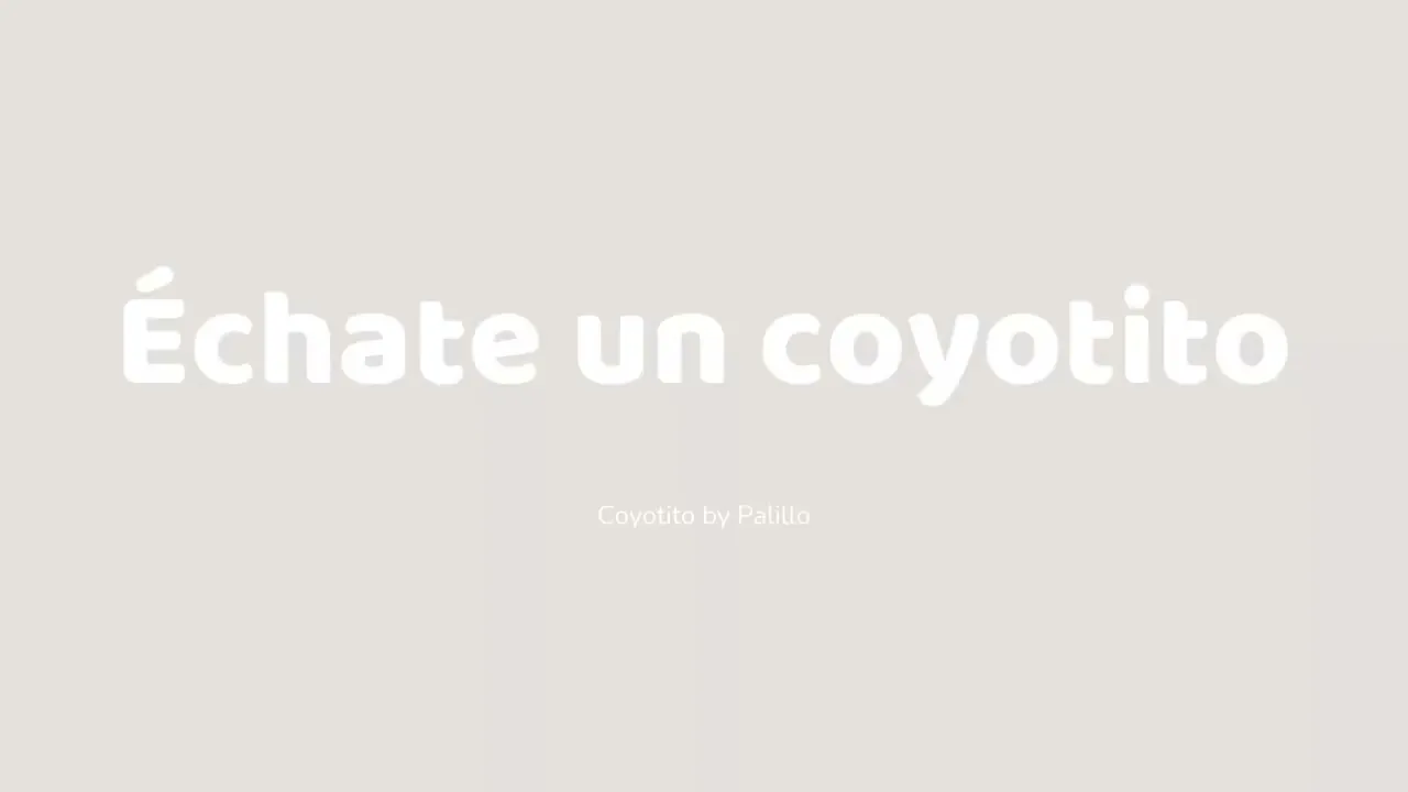 Video de COYOTITO BY PALILLO