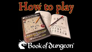 How to play Book of Dungeon - A draw your own adventure game book