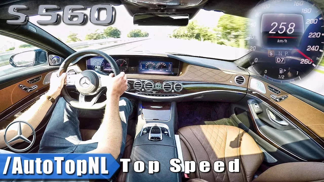 Mercedes Benz S560 TOP SPEED on AUTOBAHN by AutoTopNL