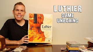 Unboxing Luthier - Musical Instruments Crafting Board Game
