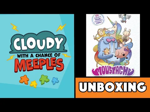 Moustache Unboxing - Cloudy with a Chance of Meeples