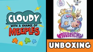 Moustache Unboxing - Cloudy with a Chance of Meeples