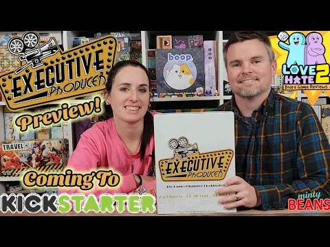 Preview of Executive Producer - Coming to #Kickstarter | Minty Beans Games Lab #boardgames