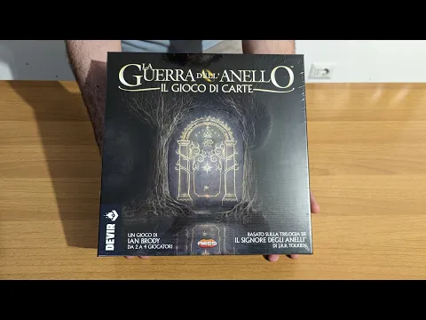 Unboxing de La Guerra dell'Anello: Il Gioco di Carte