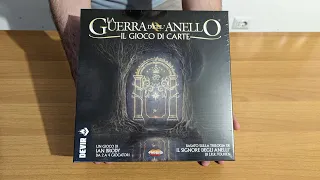Unboxing de La Guerra dell'Anello: Il Gioco di Carte