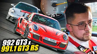 FULL compariSEND: 991.1 GT3 RS vs 992 GT3! // Nürburgring