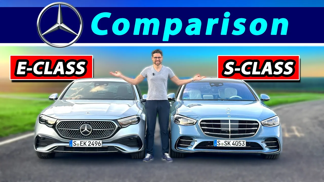 Mercedes E-Class E450 vs S-Class S500 head-to-head test comparison!