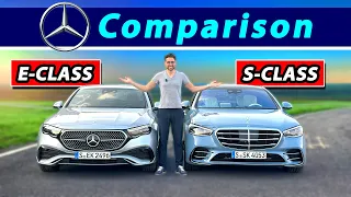 Mercedes E-Class E450 vs S-Class S500 head-to-head test comparison!