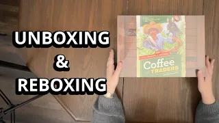 Coffee Traders - Board Game Unboxing & Reboxing - What's Inside the box?