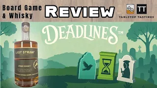 Deadlines & Last Straw Amber Whisky - Board Game Whisky Pairing - Sip & Play