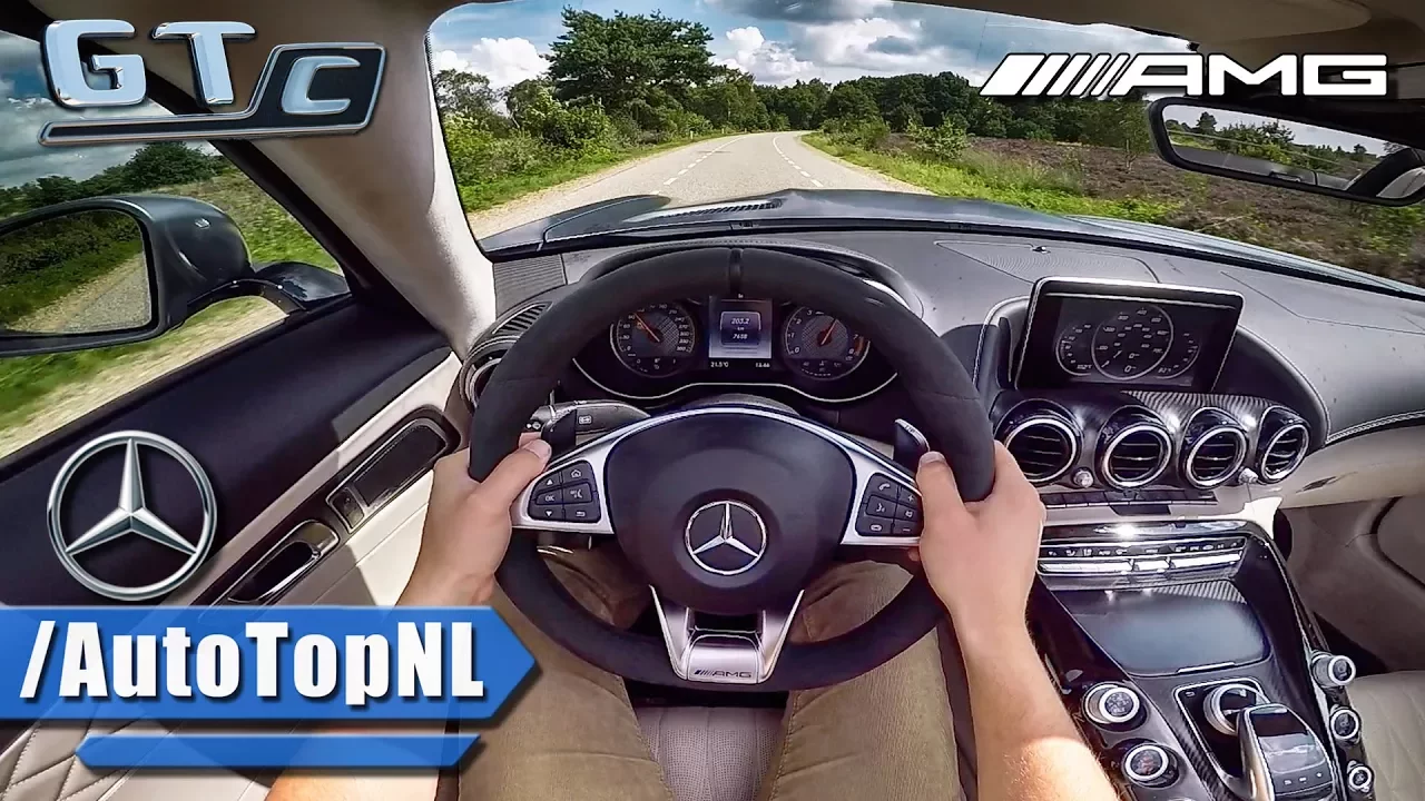 Mercedes AMG GT C Roadster POV Test Drive by AutoTopNL