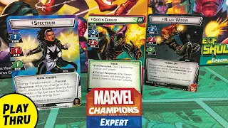 BLACK WIDOW & SPECTRUM vs an Expert GREEN GOBLIN in Marvel Champions