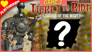 Ticket To Ride: Legends of the West - Game 7 (3 player legacy game live play) from Days Of Wonder