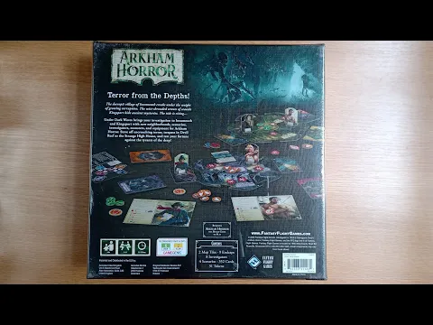 Under Dark Waves expansion for Arkham Horror 3rd Edition Boardgame in 60ish seconds *MILD SPOILERS*