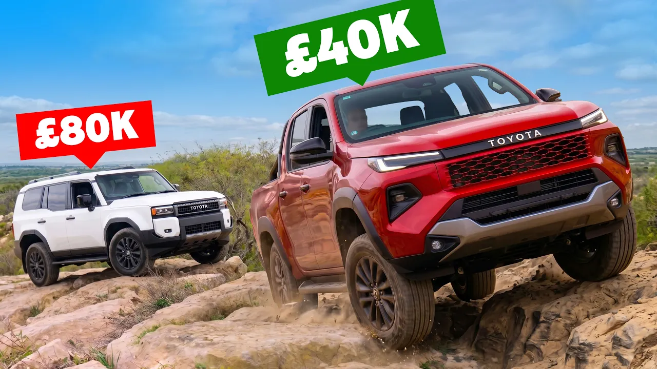 Can a CHEAP Toyota Pick-Up beat an £80k SUV OFF-ROAD?