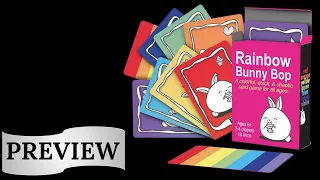 Rainbow Bunny Bop Card Game: Preview (GAMA Expo 2023)